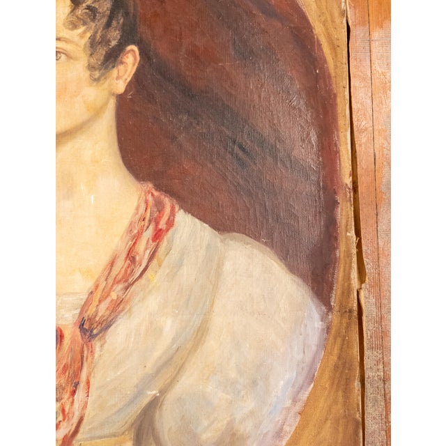 20th Century Portrait of a Lady in 19th Century Style For Sale - Image 10 of 12