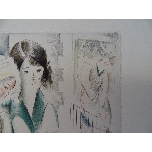 Mily Possoz, Young Girls Out for a Walk, Etching For Sale - Image 4 of 8