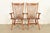 Stickley Style American Colonial Solid Oak Spindle Back Windsor Armchairs, Pair For Sale - Image 15 of 15
