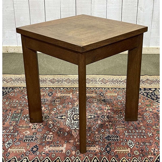Art Deco Oak Pedestal Table, 1940s For Sale - Image 3 of 8
