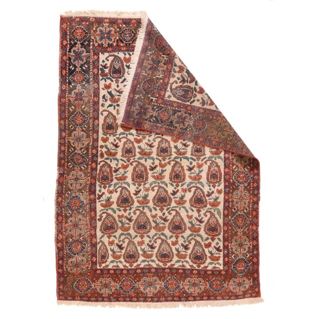 Antique Afshar Persian Area Rug 4'4'' x 6'1'' Beige