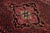 Vintage Heriz Handmade Red Medallion Wool Rug For Sale - Image 9 of 10