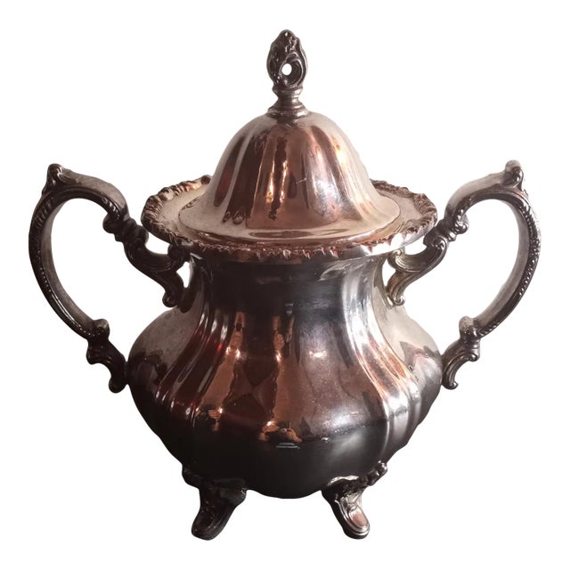 Vintage Towle Silverplated Sugar Bowl For Sale