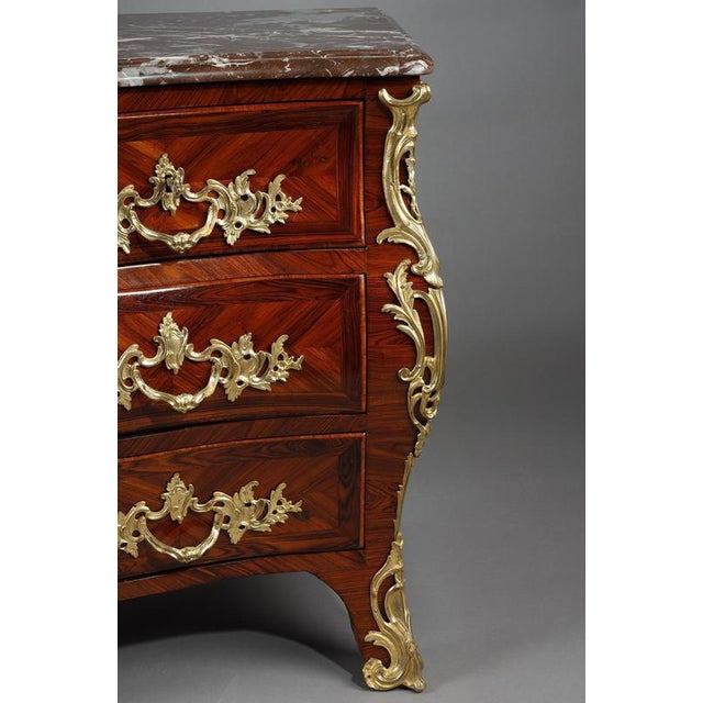 Commode in Violet Wood Veneer from Lapie, 1770 For Sale - Image 12 of 18