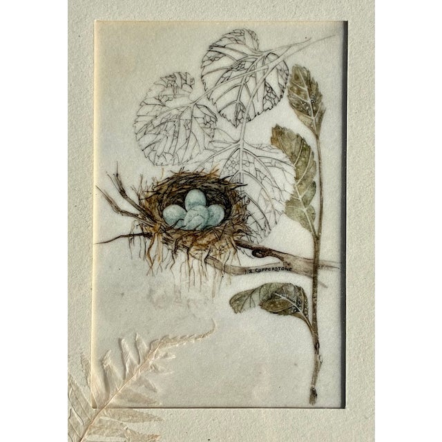 Add a touch of vintage warmth and natural beauty to your home with this exquisite, miniature mixed media painting....