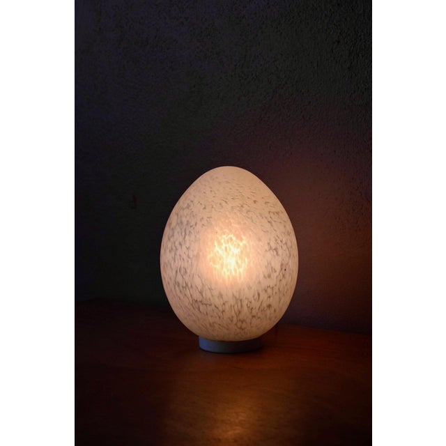 Italian Table Lamp in Speckled Blown Glass, 1970s For Sale - Image 3 of 9