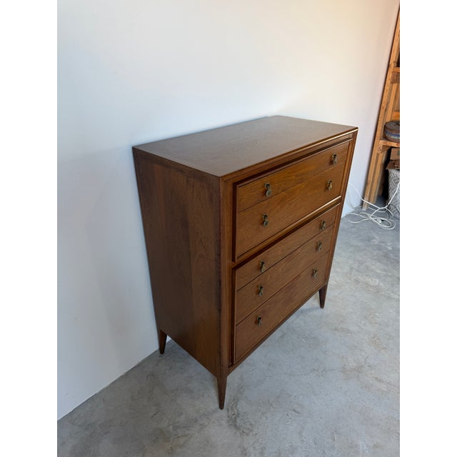 Mid-Century Modern John Stuart “Facade” Highboy Commode For Sale In Miami - Image 6 of 18