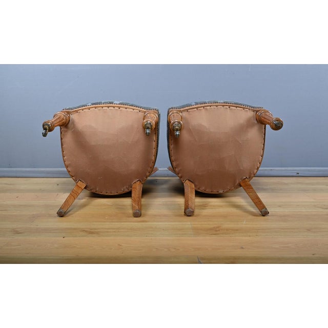 Louis-Philippe Style Oak Chairs, 1950s, Set of 2 For Sale - Image 18 of 18