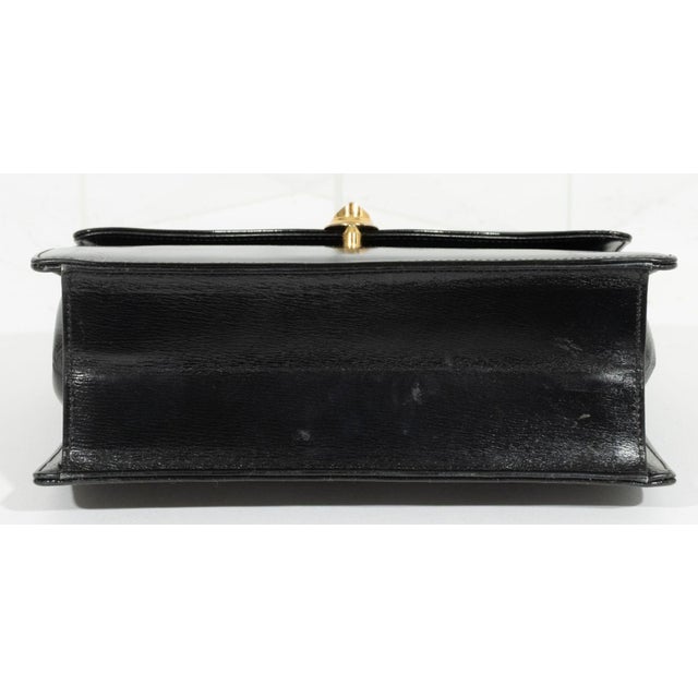 Gucci Gucci Black Patent Leather Handbag For Sale - Image 4 of 7