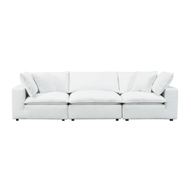 Boho Chic Cali Pearl Performance Fabric Modular Sofa For Sale - Image 3 of 7