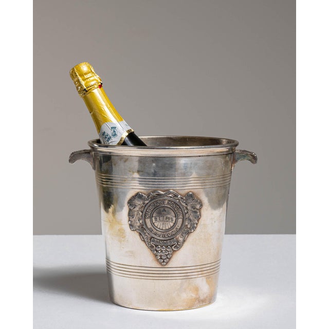 Mid 20th Century France Gold Silver Ice Bucket For Sale - Image 9 of 15