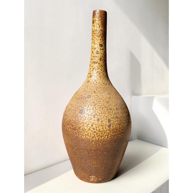 Pyrite Stoneware Vase by Michel Dumont for Puisaye, 1970s For Sale - Image 6 of 7