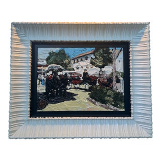 Original Oil Painting Titled “Old Europe,” Signed and Dated 2013 by the Artist Artak Muradyan (Armenian School). For Sale