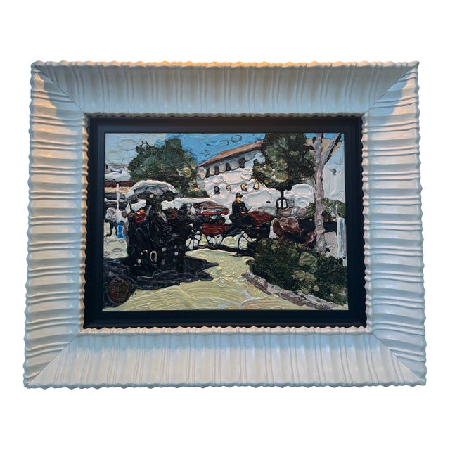 Original Oil Painting Titled “Old Europe,” Signed and Dated 2013 by the Artist Artak Muradyan (Armenian School). For Sale