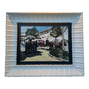 Original Oil Painting Titled “Old Europe,” Signed and Dated 2013 by the Artist Artak Muradyan (Armenian School).