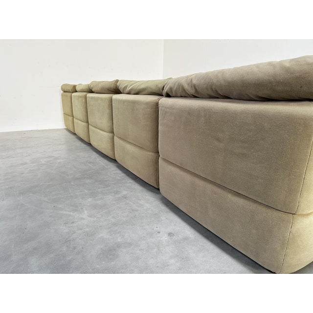 Vintage Modular Sofa from Rolf Benz, 1970s, Set of 7 For Sale - Image 9 of 13