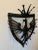 Industrial Early 20th C. Ironwork Crest Hat/Coat Rack For Sale - Image 3 of 10