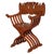 19th Century Anglo-Indian Brass Inlaid Savonarola Chair With Peacocks For Sale - Image 10 of 12