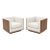 The Lugo Walnut Paneled Swivel Lounge Chairs, a Pair For Sale