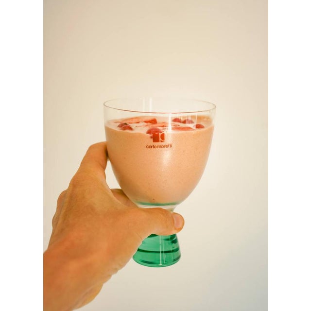 Murano Crystal Martini Glass by Moretti, Set of 6 For Sale - Image 18 of 18