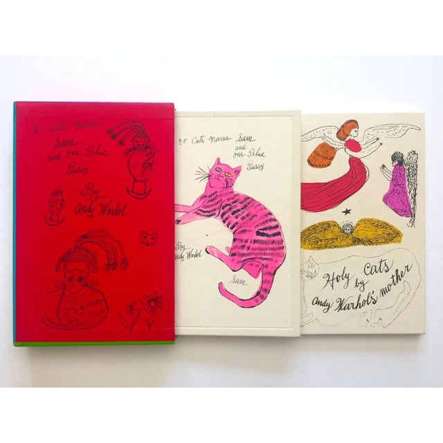 This Andy Warhol Estate " 25 Cats Name Sam and One Blue Pussy / Holy Cats by Andy Warhol's Mother " rare vintage 1987...