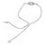 Haus of Brilliance Sterling Silver 1/10 Cttw Diamond Keyhole Charm Bolo Bracelet For Sale - Image 4 of 4
