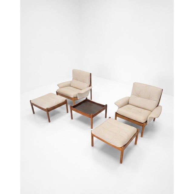Vintage Venus Living Room Set by Illum Wikkelso for Silkeborg, 1960s, Set of 5 For Sale - Image 18 of 18