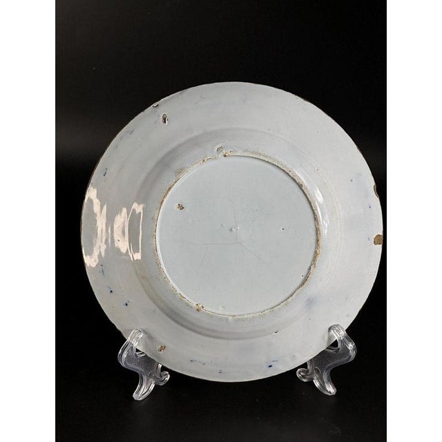 Dutch Delft Charger, 18th Century For Sale - Image 9 of 10