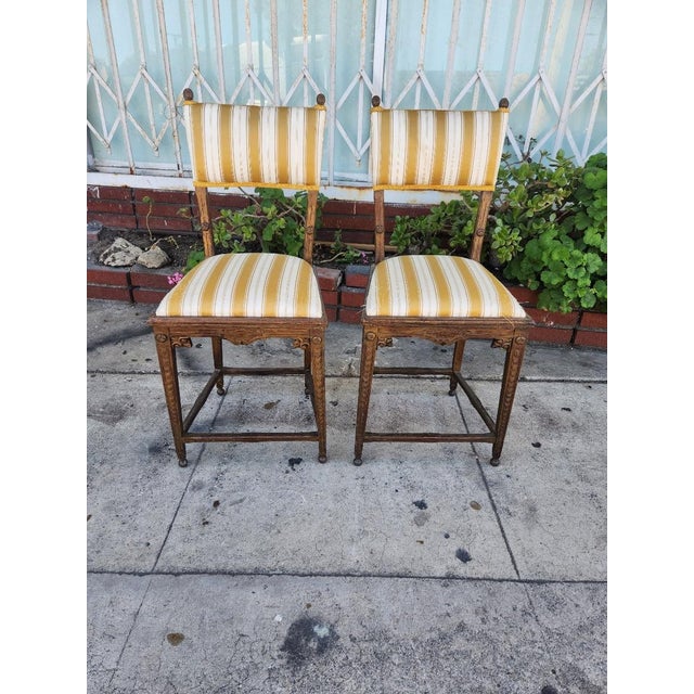 Pair of French Vintage Dining Chairs Chairish