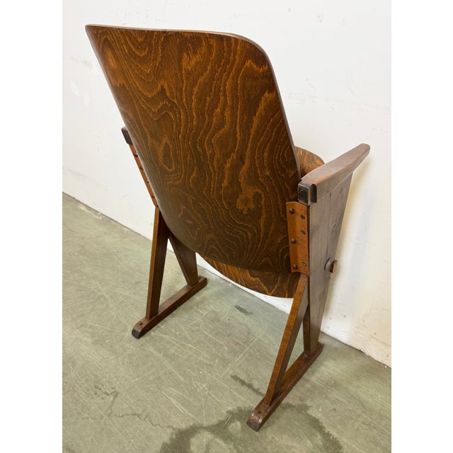 Vintage Cinema Theatre Chair from Ton, 1960s For Sale - Image 15 of 16
