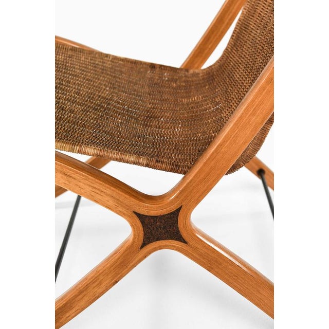 1950s Easy Chairs in Beech and Rattan by Peter Hvidt, 1959, Set of 2 For Sale - Image 5 of 12