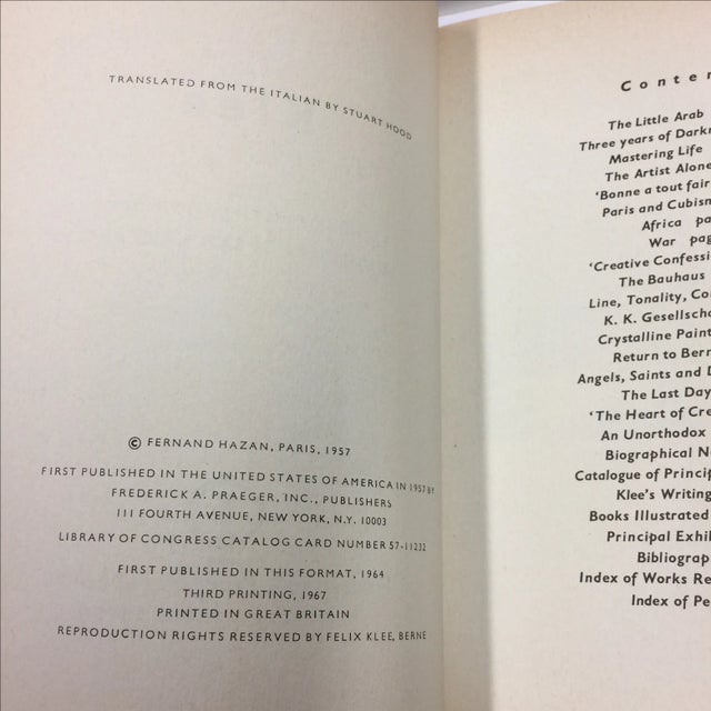 Klee a Study of His Life and Work 1967 Gualtieri Di San Lazzaro For Sale - Image 4 of 10