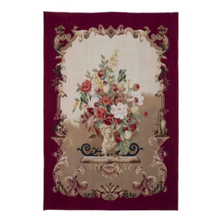 Imperial Vase Handwoven Tapestry - 213 X 146 Cm (7'0" X 4'8") - Requires Rod Size 4 For Sale