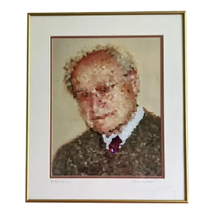 Contemporary Enhanced Digital Photographic Portrait Print, Framed