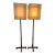 Pair of Fine Art Lamps Quadralli Sculptural Table Lamps - Unmarked For Sale