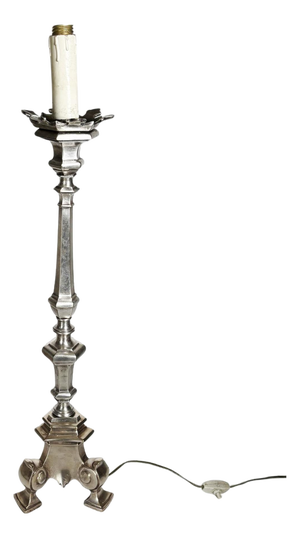 Metal Candelabra Lamp, France, 1970s