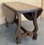 Spanish 20th Century Walnut Drop-Leaf Table with round Top and Lyre Legs For Sale - Image 13 of 18