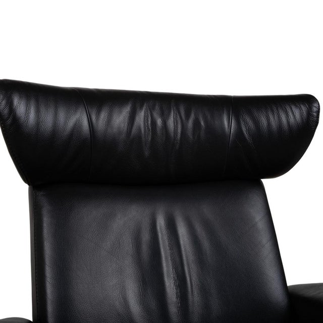 Black Jazz Recliner Chair in Leather from Stressless For Sale - Image 8 of 18