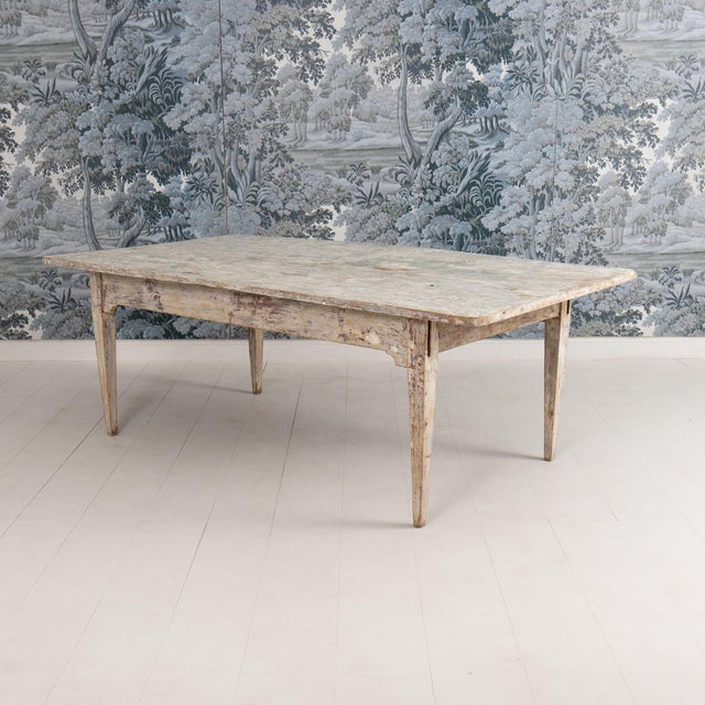 19th Century 19th C. Italian Table From a Convent in Original Paint For Sale - Image 5 of 13