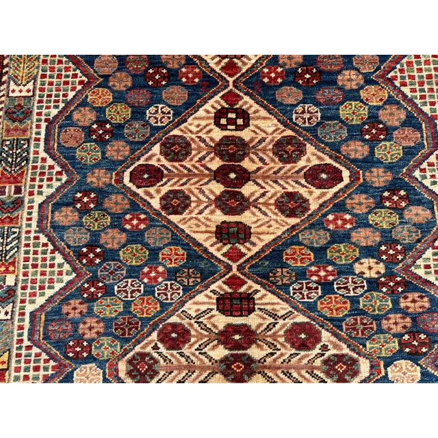 Tribal Kafkaz Oriental Rug 4'6" X 6'2" For Sale - Image 6 of 9