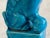 Ceramic Small Asian Turquoise Foo Dogs - a Pair For Sale - Image 10 of 10