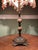 Metal Vintage Victorian Table Lamp by Handley Industries & Lavish Lamps Beaded Fringe Shade For Sale - Image 7 of 16