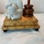 Italian Porcelain Monkey/Parisol Lamps With Gold Leaf Bases For Sale - Image 10 of 15