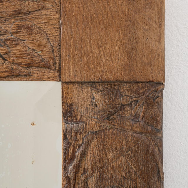 19th Century French Oak Wall Mirror For Sale In Greensboro - Image 6 of 10