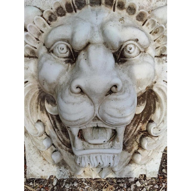 Unknown, Lion's Face Mask, Venice, 19th Century, Marble For Sale - Image 5 of 6