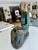 Wood Antique Burmese Buddhist Monk Polychrome Wood Carving Statue For Sale - Image 7 of 18