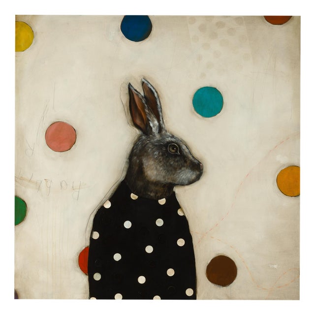 Michele Mikesell, Moon Rabbit, 2025, Oil on Canvas For Sale