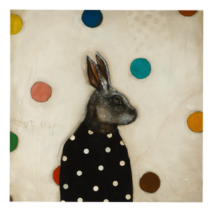 Michele Mikesell, Moon Rabbit, 2025, Oil on Canvas