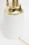 White Mid Century Modern Parzinger Style Brass & White Lacquered Metal Tall Table Lamp, Restored For Sale - Image 8 of 11