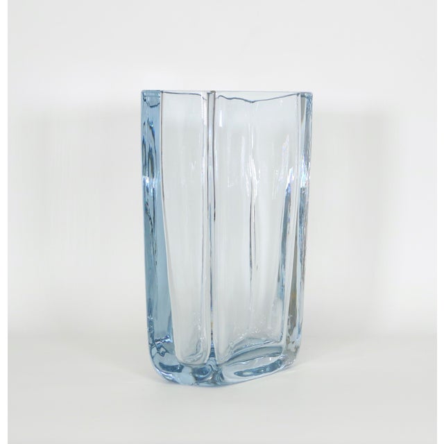 1950s 1950s Tall Strömbergshyttan Swedish Modern Glass Vase For Sale - Image 5 of 8